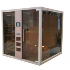 Сауна сглобяема Glass размери 1.50 x 1.50 x 2.10 м